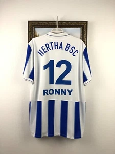Hertha Home football shirt 2009 Soccer Nike #12 Ronny Jersey Mens Rare Size XXL - Picture 1 of 16