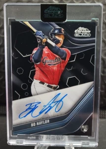 Topps 2023 cromo negro carcasa radiocontrol automático Bo Naylor - Cleveland Guardians - Imagen 1 de 2