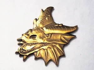 2015 Skull of the Dragon LE - Antique Gold Finish - New Unactivated Geocoin - Picture 1 of 2