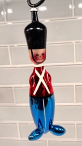 Vintage Soldat mundgeblasen Glas Weihnachtsschmuck Italien 6" - süßes Gesicht! - Bild 1 von 18