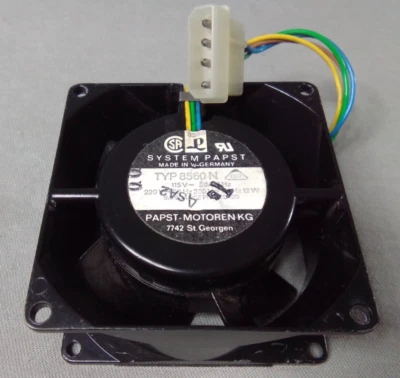 System PAPST Fan TYP 8560 N 115V or 220V 12W 60HZ  Made In Germany TYP8560N - Image 1 of 4