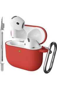 for Apple AirPods 4th Generation Case Cover 2024 and Clip Keychain + Cleaner Kit - Picture 1 of 3