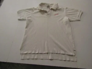 Coke polo white shirt Large "Coke is it!" - Picture 1 of 9