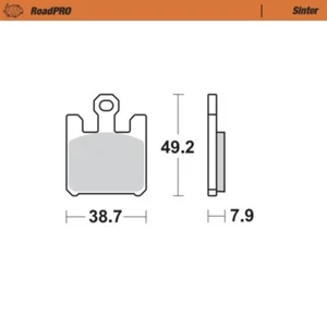 MotoMaster Front Brake Pads for Kawasaki ZX-12R ZX12 2004-2006 RoadPRO Sinter  - Picture 1 of 1
