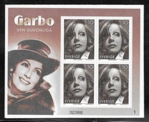 2005 Sweden Greta Garbo souvenir sheet Sc. #2517d - Picture 1 of 1