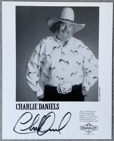 Charlie Daniels Signed In Person 8x10 Promo Photo - Authentic Cover