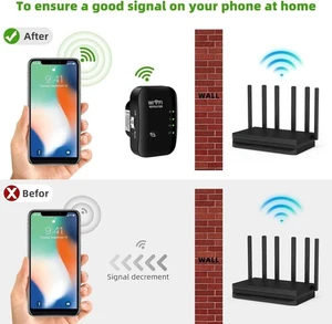 WLAN Wifi Repeater Wifi Extender Verstärker Booster Router WP US EU Standard - Bild 1 von 16