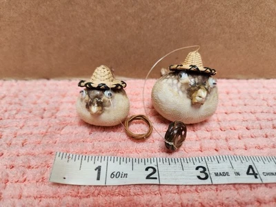 Preserved Parrot Puffer Fish/Blowfish Lot Of 2 Parrot Puffer Fish Ornaments - Image 1 of 2