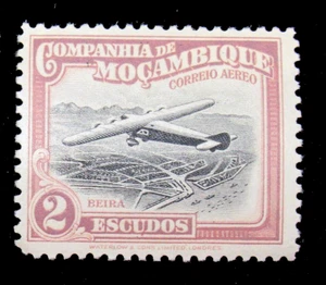 Mozambique Company Stamps Scott C12 Air Mail Airplane over Beira 1935 Mint NH - Picture 1 of 2