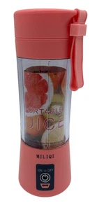 MILIQI Portable USB Rechargeable Fruit Juicer Smoothie Blender Cup - C123 O444 - Picture 1 of 17