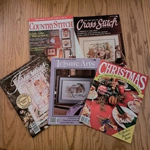 Cross Stitch Magazine Mixed Lot 5 Leisure Arts Oxmoor House Better Homes&Gardens - Picture 1 of 18