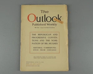 The Outlook Magazine June 21 1916 Republican & Progressive Convention - Imagen 1 de 11