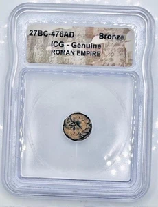 ROMAN EMPIRE ANCIENT COIN, Bronze, 27BC-476AD, Graded ICG Certified Genuine - Picture 1 of 2