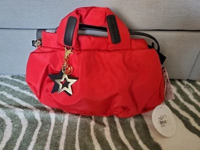 Bolsa de mão See By Chloé de náilon texturizada vermelha nova com etiquetas - Imagem 1 de 4