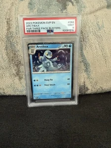 Pokémon Arctibax Holo 2023 Promo #064 Raro S/V PSA Calificado 9 ENG Paquete de 3 ampollas - Imagen 1 de 2