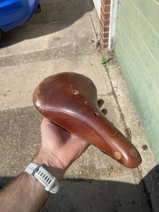 Brooks B17 Special 2004 Leather Saddle Brown Used Made for Brompton Stamped - Picture 1 of 6