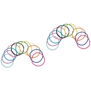  2 Count Adjustable Friendship Bracelet Gel Stretchable Bracelets Bands - Picture 1 of 12