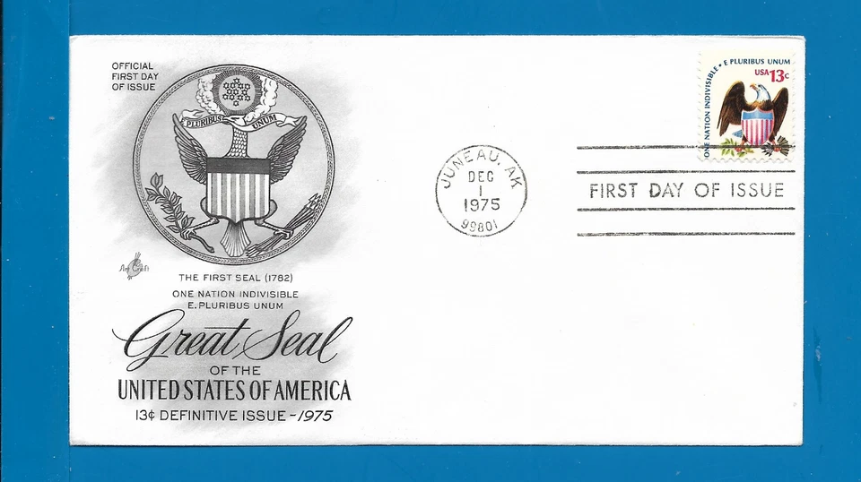 Scott 1596 Eagle and Shield Dec 1, 1975 Artcraft FDC Lot1 - Image 1 of 1