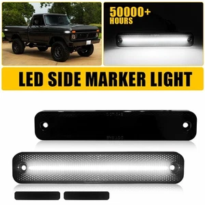 For Ford 1978-1979 Bronco NEW Smoked LENS LED SIDE MARKER LIGHTS FRONT & REAR B - Picture 1 of 13