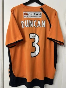 2008-09 Dundee United Home Soccer Jersey Duncan #3 Vintage Football Shirt XL - Picture 1 of 11