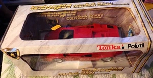 1988 Tonka Polistil Red Lamborghini Countach 5000 Quattrovalvole LP Diecast NEW - Picture 1 of 3
