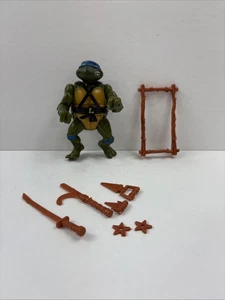 TMNT 1988 Leonardo Hard Head Near Complete With Retro Swords Playmates - Picture 1 of 9