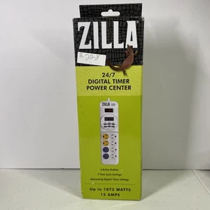 Zilla 24 7 Digital Timer Power Strip 8 Outlets For Reptile Habitat Control - Picture 1 of 2