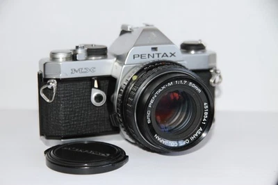 Tested Working. Pentax MX 35mm SLR Film Camera & 50mm Lens. Free Warranty - Image 1 of 4