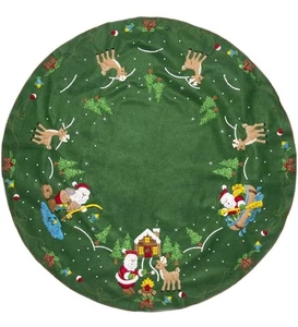 Bucilla Filz Baum Rock Applikation Kit 43" Round-Lodge Santa - Bild 1 von 13