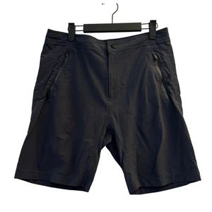 Mack Weldon Shorts Mens Small Navy Blue Athletic Zip Pockets Perforated Sides - Picture 1 of 7