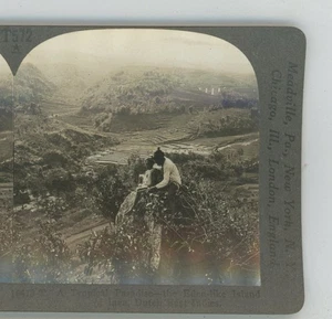 Tropical Paradise Island of Java Keystone Stereoview - Bild 1 von 2