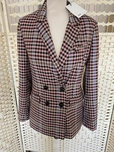 Asos Blazer Size 8, Holiday, Party,NEW Wedding, Cruise, Pink Check. Lot Ps - Picture 1 of 8