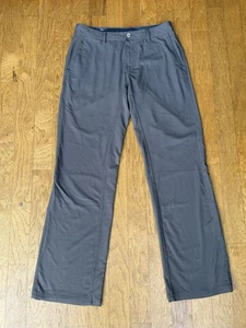 LULULEMON ATHLETICA Men's Gray ABC Pants 34 x 36 Pinstripe Performance EXCELLENT - Picture 1 of 10