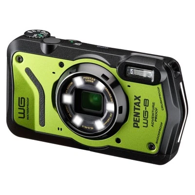 Ricoh Pentax WG-8 Green - Kamera Rugged 20MP Unterwasser- 4K GPS - Bild 1 von 3