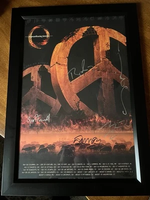 A Perfect Circle Tour Maynard Keenan James Iha Signed Framed Poster TOOL BONUS - Image 1 of 4
