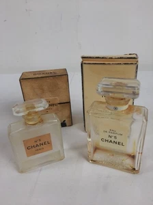 Pair of empty vintage Chanel No. 5 perfume bottles - Picture 1 of 18
