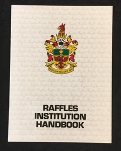 1985 Singapore school college - Raffles Institution Handbook - Picture 1 of 8