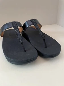 Wobbleboard Navy Flipflops Größe 11 Walking Comfort Sparkle - Bild 1 von 6