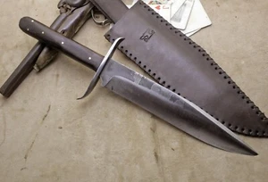 BOWIE KNIFE RUSTIC WESTERN FRONTIER MOUNTAIN MAN COWBOY CONFEDERATE FORGED EDC - Picture 1 of 10