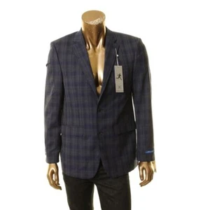VINCE CAMUTO Men's Plaid Modern Fit Wool Blend 2-button Sport Jacket TEDO - Picture 1 of 2