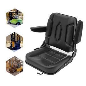 Black Quality Universal Suspension Seat Tractor Dumper Forklift Mower Digger - Picture 1 of 14