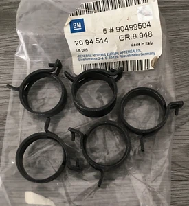 5 x Hose Clips For Vauxhall Astra Corsa Turbo Pipe Coolant Pipe Ø29mm 90499504 - Picture 1 of 7