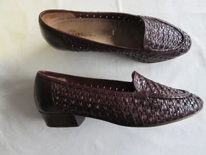 SIOUX Damen Leder Schuhe geflochten GR 6 braun/rot - Bild 1 von 8