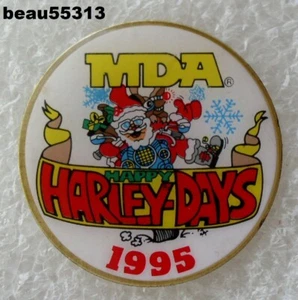 ⭐"VINTAGE" 1995 HARLEY DAVIDSON "HARLEY-DAYS" SANTA CLAUS MDA VEST JACKET PIN - Picture 1 of 1