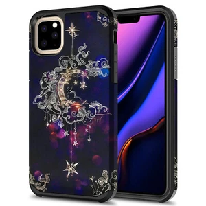 For iPhone 11 Pro Max Hybrid Graphic Fashion Cute Colorful Silicone Case - Picture 1 of 7