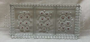 Snack Antipasti Schale Glas 3 unterteilungen Essen Süßigkeiten - Bild 1 von 6