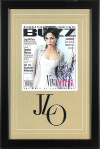 Portada de revista Buzz autografiada firmada por Jennifer Lopez enmarcada JSA LOA - Imagen 1 de 3