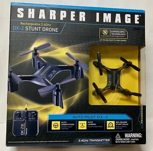 STUNT DRONE Sharper Image Rechargeable 2.4 GHz DX-2 - FOR PARTS ONLY - Picture 1 of 7