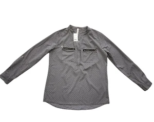 NY Collection Women's Petite Utility Pocket Blouse Small - Picture 1 of 9