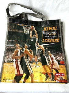 HEB Reuseable Bag NBA San Antonio Spurs Kawhi Leonard MVP June 2014 The Finals l - Picture 1 of 11